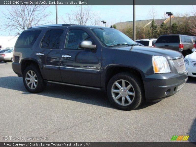 Dark Slate Metallic / Ebony 2008 GMC Yukon Denali AWD