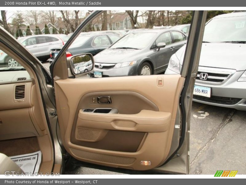 Mocha Metallic / Saddle 2008 Honda Pilot EX-L 4WD