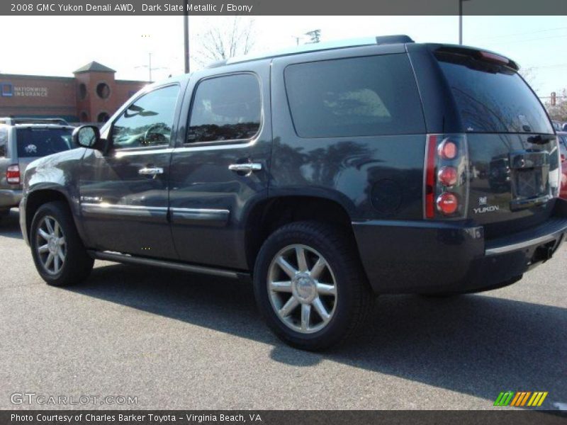 Dark Slate Metallic / Ebony 2008 GMC Yukon Denali AWD