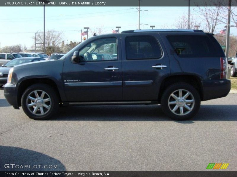 Dark Slate Metallic / Ebony 2008 GMC Yukon Denali AWD