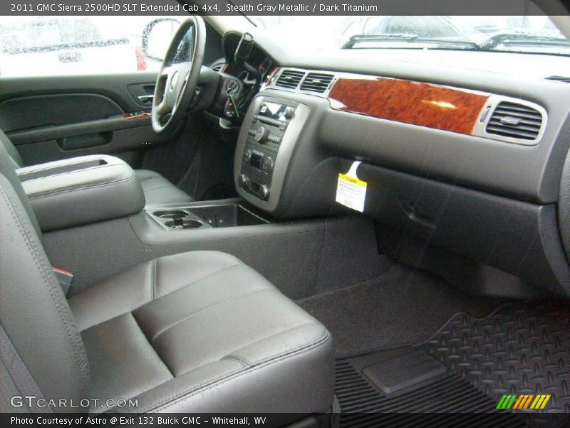 Stealth Gray Metallic / Dark Titanium 2011 GMC Sierra 2500HD SLT Extended Cab 4x4