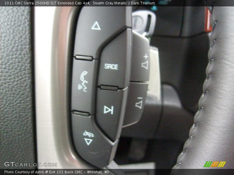 Stealth Gray Metallic / Dark Titanium 2011 GMC Sierra 2500HD SLT Extended Cab 4x4