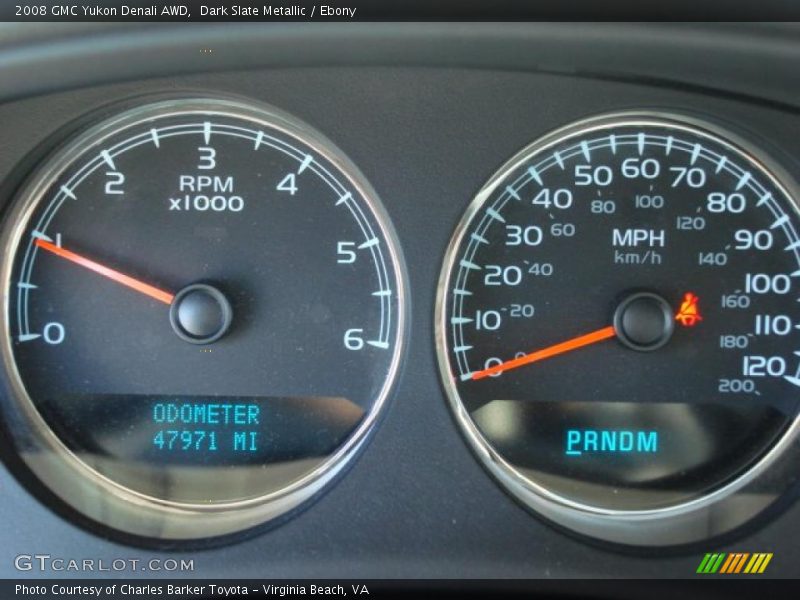 Dark Slate Metallic / Ebony 2008 GMC Yukon Denali AWD
