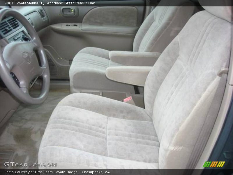 Woodland Green Pearl / Oak 2001 Toyota Sienna LE