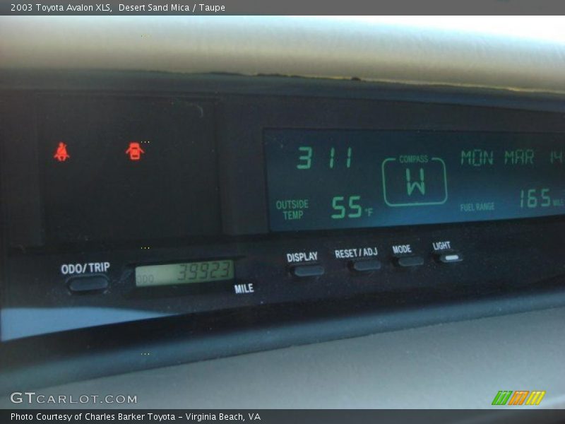 Desert Sand Mica / Taupe 2003 Toyota Avalon XLS