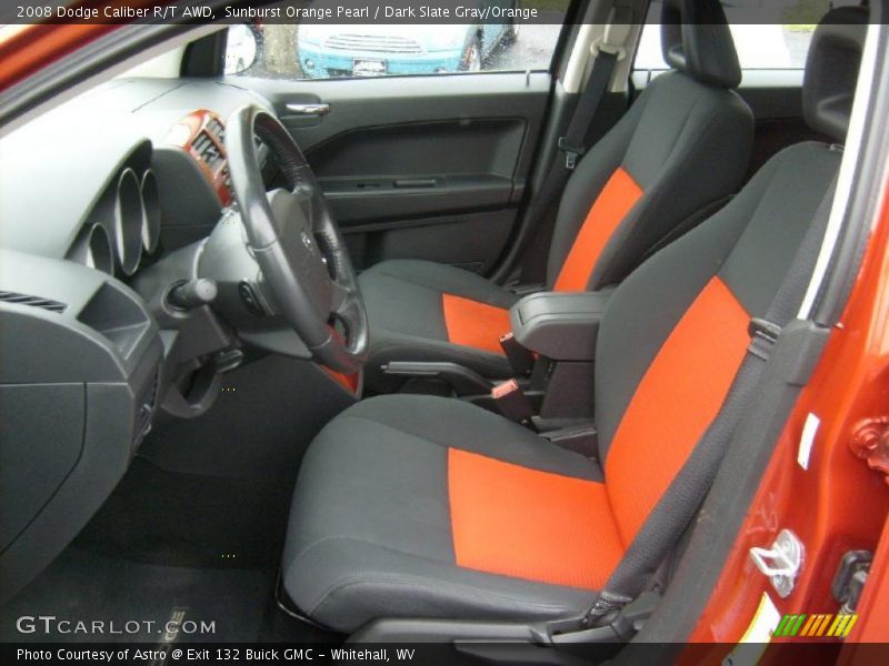  2008 Caliber R/T AWD Dark Slate Gray/Orange Interior