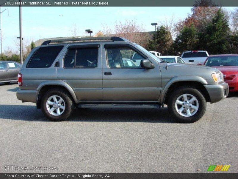Polished Pewter Metallic / Beige 2003 Nissan Pathfinder SE
