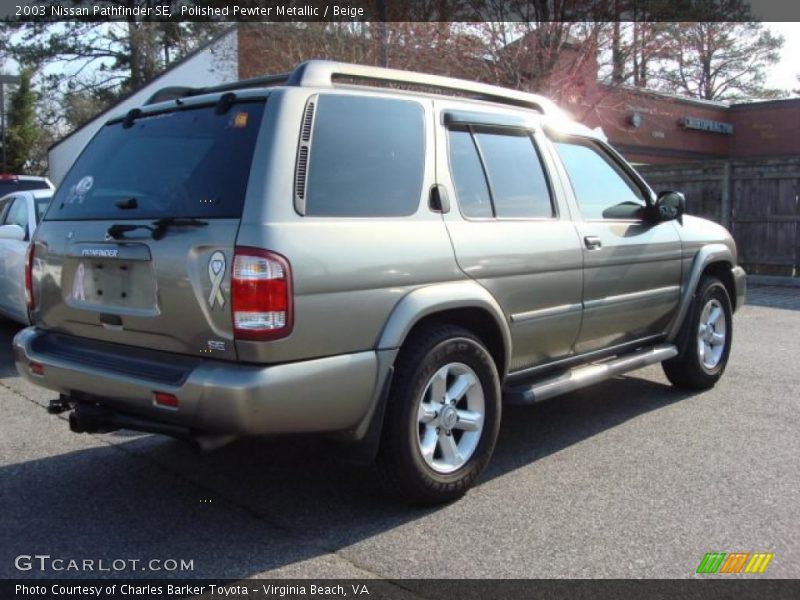Polished Pewter Metallic / Beige 2003 Nissan Pathfinder SE