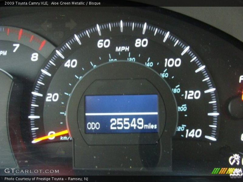 Aloe Green Metallic / Bisque 2009 Toyota Camry XLE