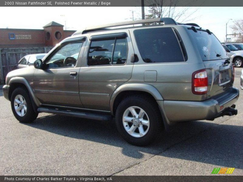 Polished Pewter Metallic / Beige 2003 Nissan Pathfinder SE