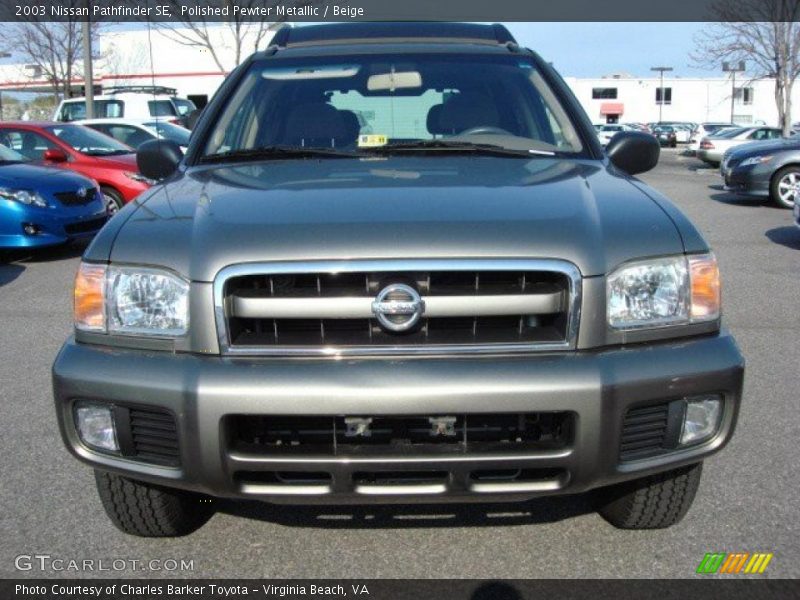 Polished Pewter Metallic / Beige 2003 Nissan Pathfinder SE