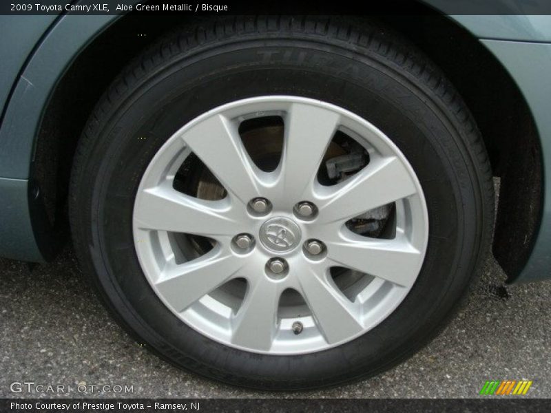 Aloe Green Metallic / Bisque 2009 Toyota Camry XLE
