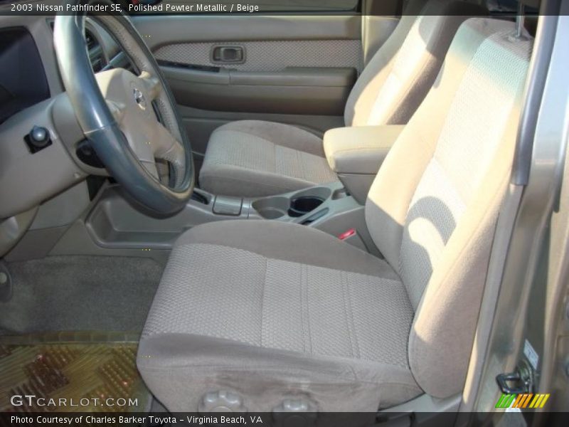  2003 Pathfinder SE Beige Interior