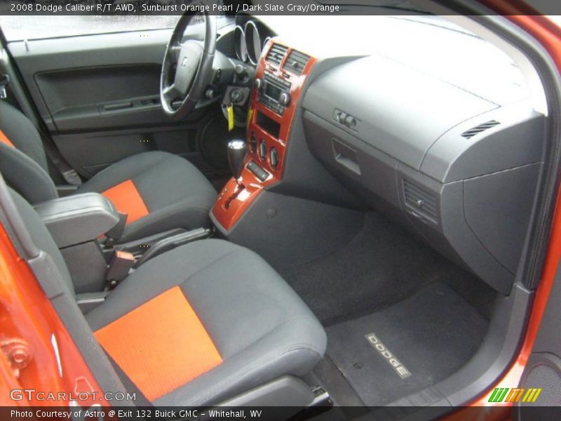  2008 Caliber R/T AWD Dark Slate Gray/Orange Interior