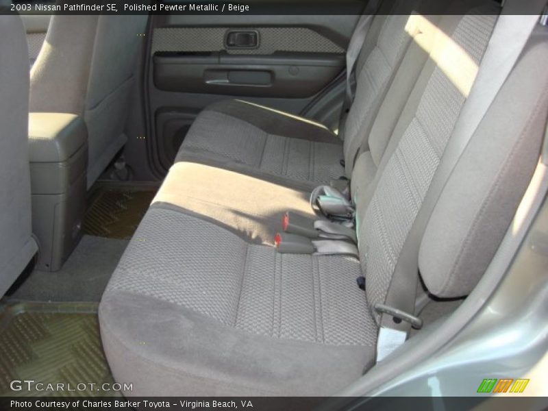 Polished Pewter Metallic / Beige 2003 Nissan Pathfinder SE