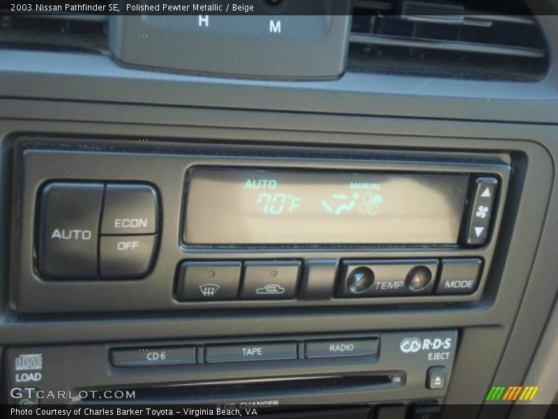 Polished Pewter Metallic / Beige 2003 Nissan Pathfinder SE