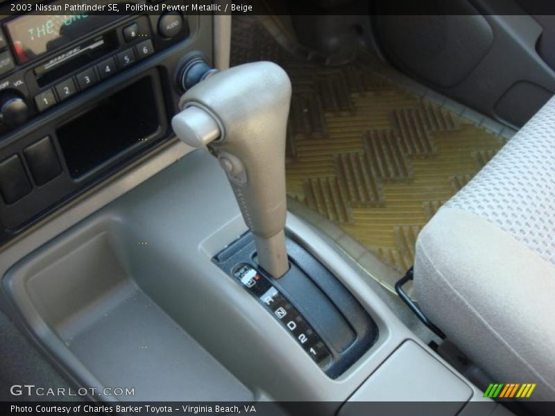  2003 Pathfinder SE 4 Speed Automatic Shifter