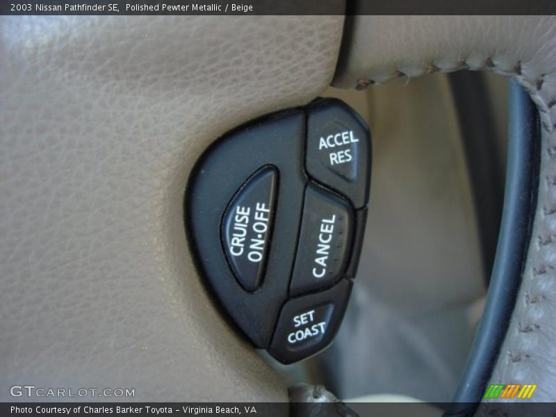 Controls of 2003 Pathfinder SE