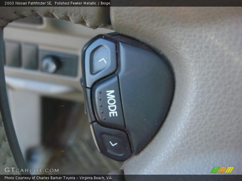 Controls of 2003 Pathfinder SE