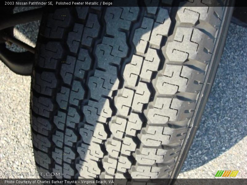 Polished Pewter Metallic / Beige 2003 Nissan Pathfinder SE