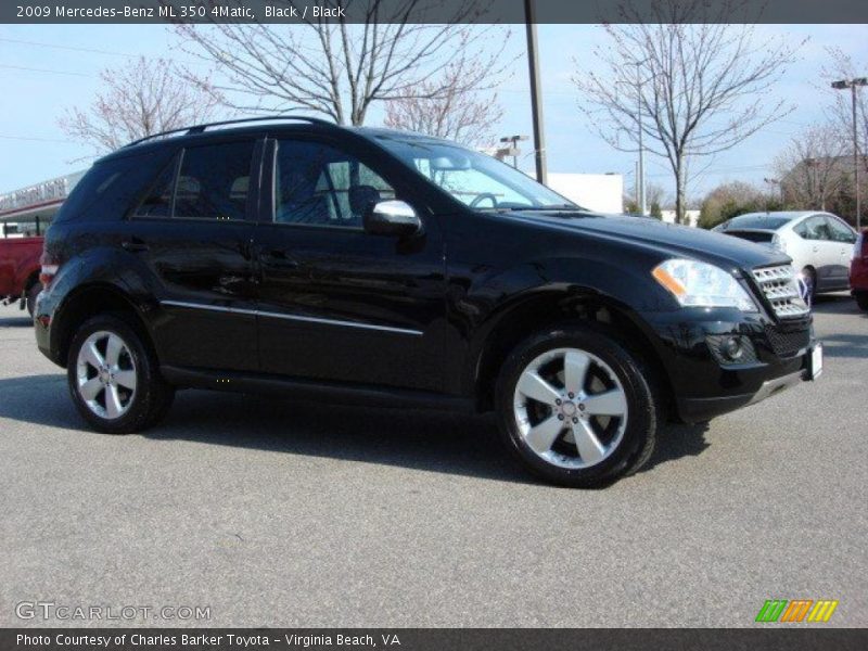 Black / Black 2009 Mercedes-Benz ML 350 4Matic