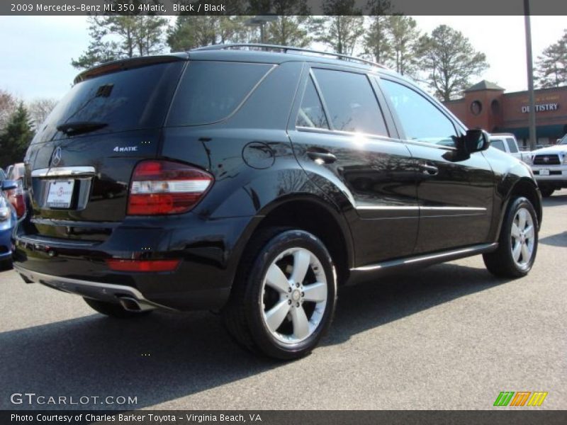 Black / Black 2009 Mercedes-Benz ML 350 4Matic
