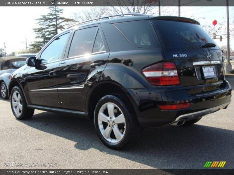Black / Black 2009 Mercedes-Benz ML 350 4Matic