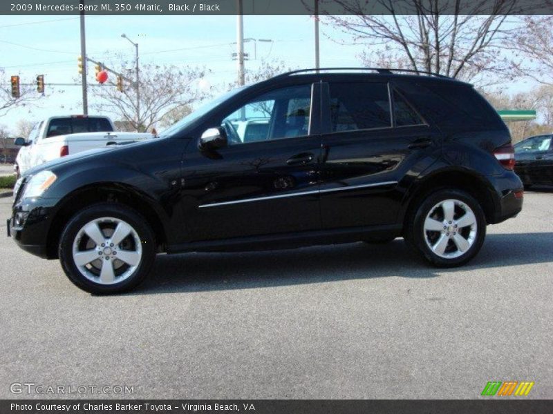 Black / Black 2009 Mercedes-Benz ML 350 4Matic