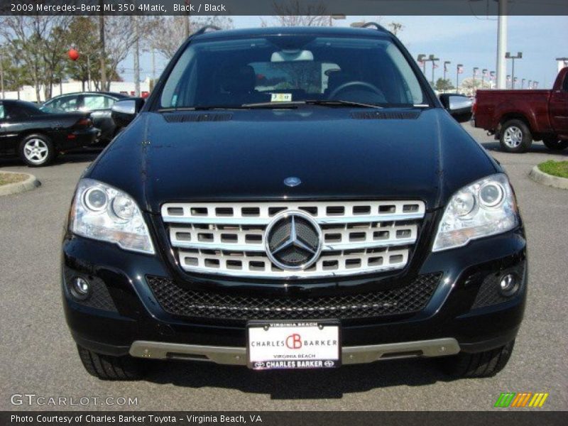 Black / Black 2009 Mercedes-Benz ML 350 4Matic