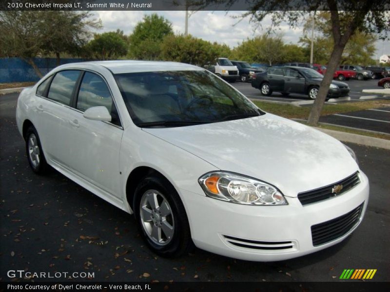 Summit White / Neutral 2010 Chevrolet Impala LT