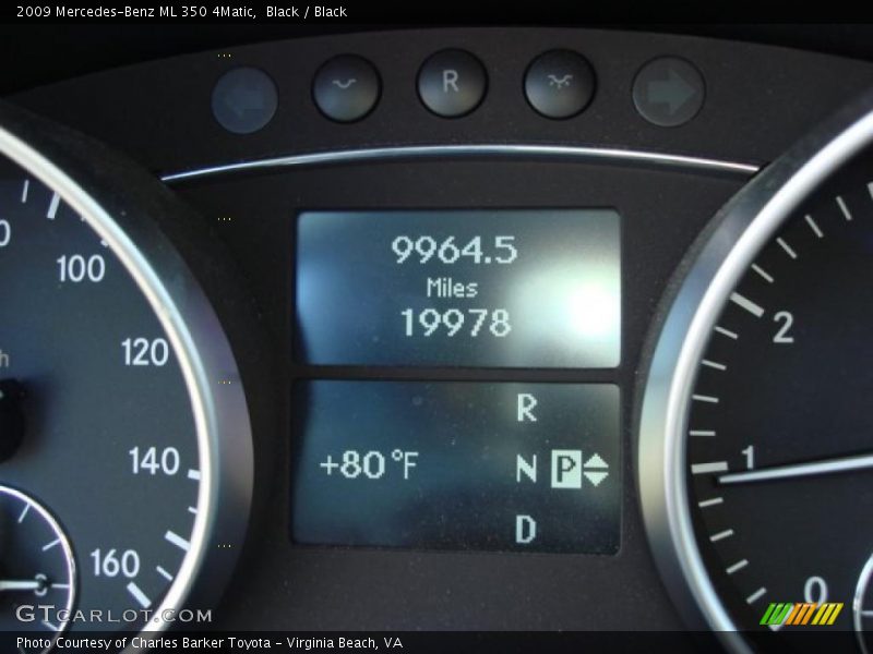 Black / Black 2009 Mercedes-Benz ML 350 4Matic