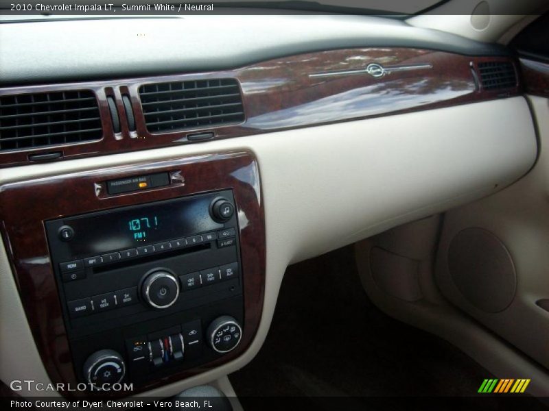 Summit White / Neutral 2010 Chevrolet Impala LT