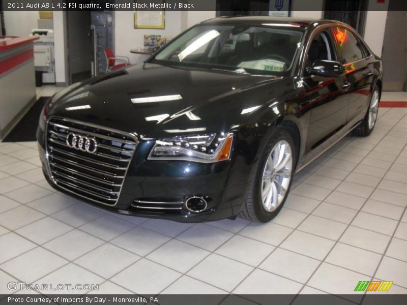  2011 A8 L 4.2 FSI quattro Emerald Black Metallic