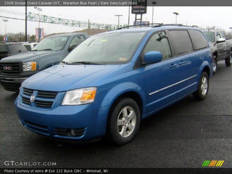 Marathon Blue Pearl / Dark Slate/Light Shale 2008 Dodge Grand Caravan SXT