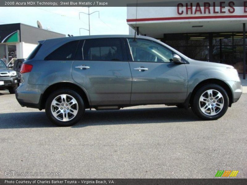 Steel Blue Metallic / Taupe 2008 Acura MDX Technology