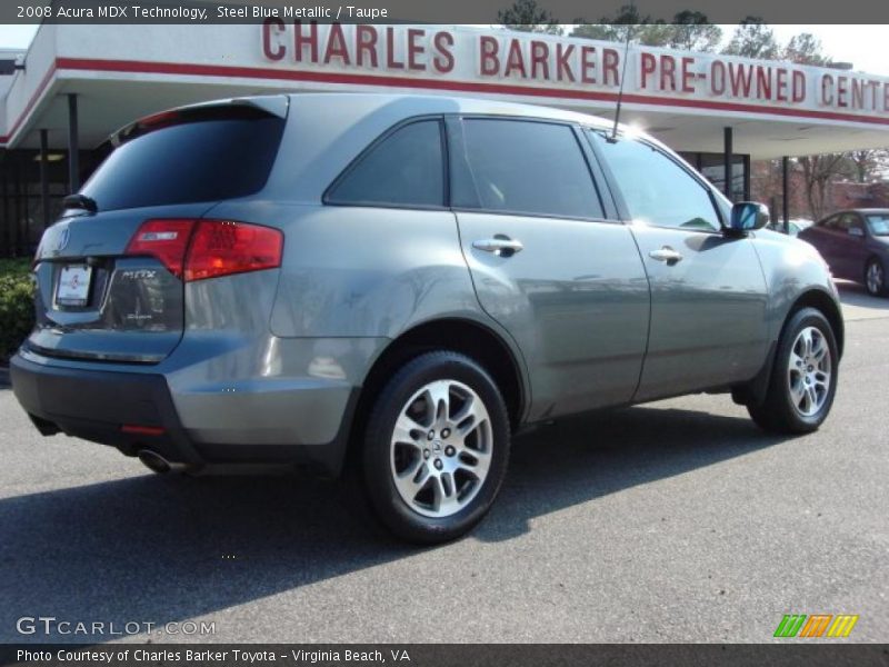 Steel Blue Metallic / Taupe 2008 Acura MDX Technology