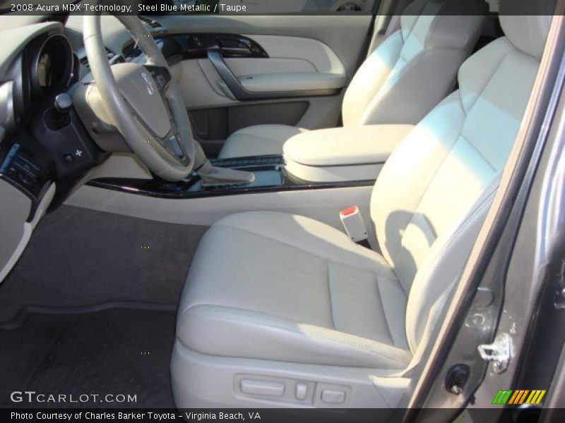 Steel Blue Metallic / Taupe 2008 Acura MDX Technology