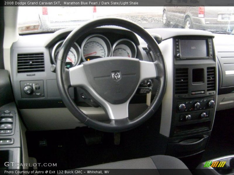 Marathon Blue Pearl / Dark Slate/Light Shale 2008 Dodge Grand Caravan SXT