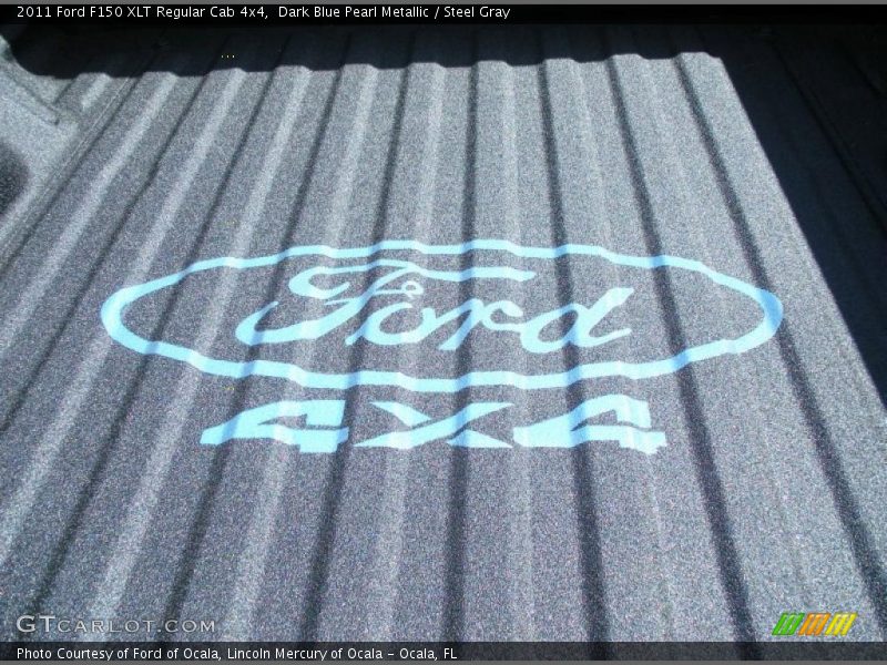 Dark Blue Pearl Metallic / Steel Gray 2011 Ford F150 XLT Regular Cab 4x4