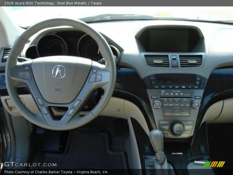 Steel Blue Metallic / Taupe 2008 Acura MDX Technology