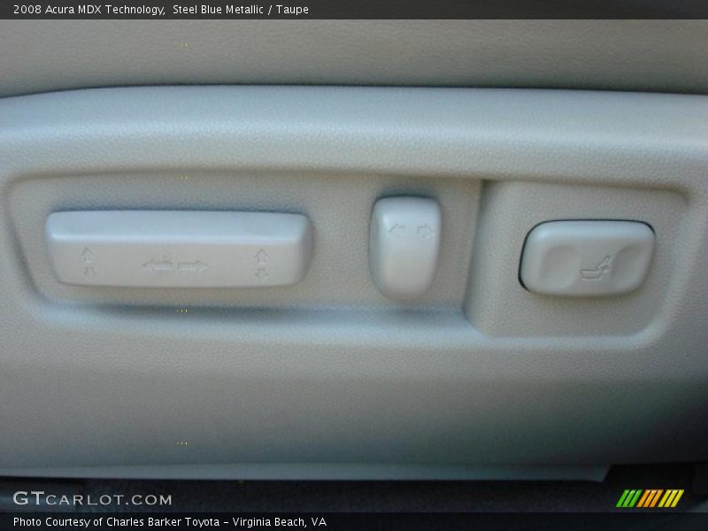 Steel Blue Metallic / Taupe 2008 Acura MDX Technology