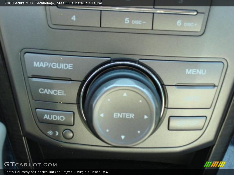 Steel Blue Metallic / Taupe 2008 Acura MDX Technology