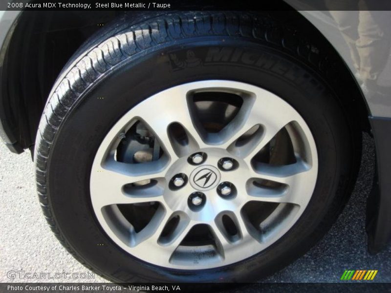 Steel Blue Metallic / Taupe 2008 Acura MDX Technology
