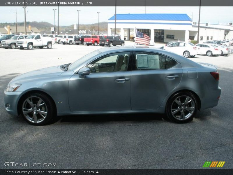 Breakwater Blue Metallic / Ecru 2009 Lexus IS 250