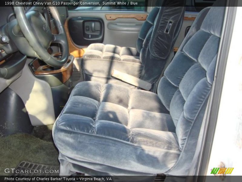 Summit White / Blue 1998 Chevrolet Chevy Van G10 Passenger Conversion