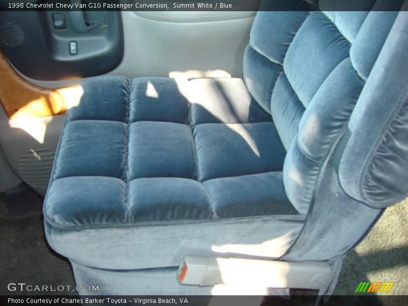 Summit White / Blue 1998 Chevrolet Chevy Van G10 Passenger Conversion