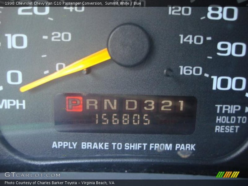 Summit White / Blue 1998 Chevrolet Chevy Van G10 Passenger Conversion