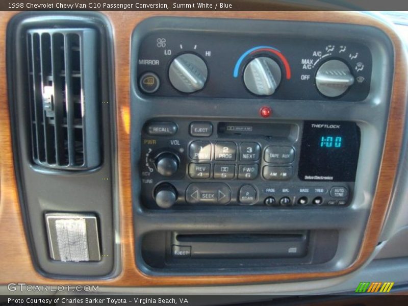 Summit White / Blue 1998 Chevrolet Chevy Van G10 Passenger Conversion