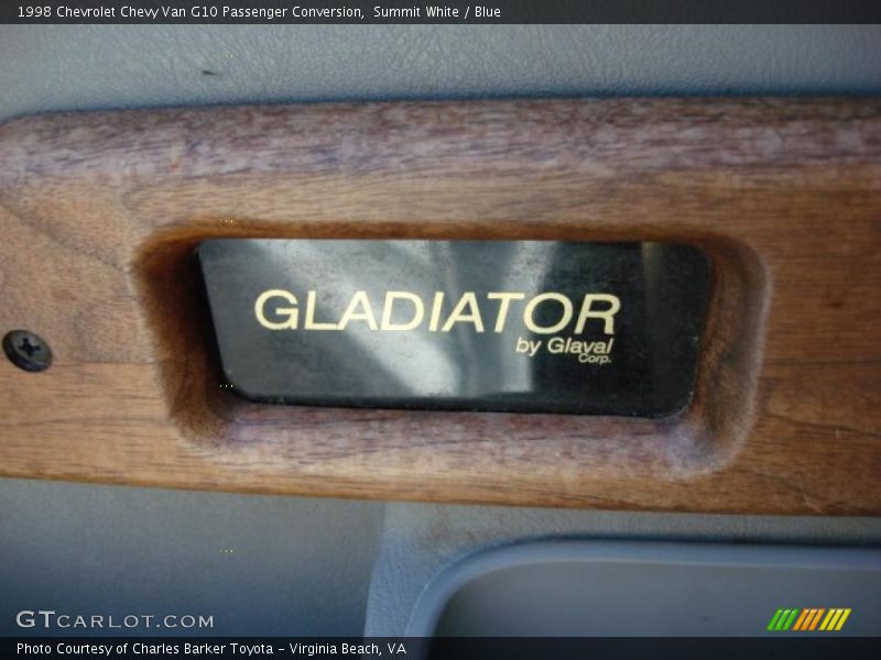 Summit White / Blue 1998 Chevrolet Chevy Van G10 Passenger Conversion