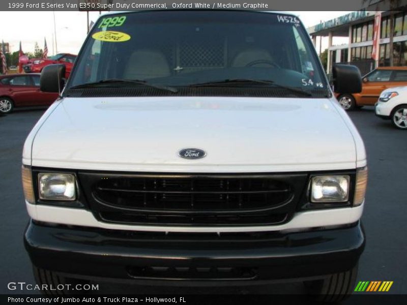 Oxford White / Medium Graphite 1999 Ford E Series Van E350 Super Duty Commerical